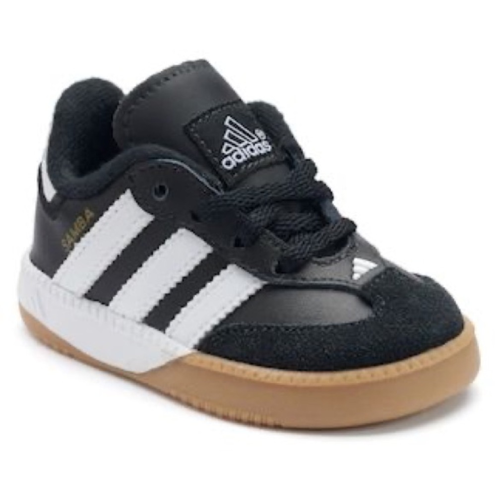 NWOT adidas Samba Toddler Sneakers Black White Gum US 3K
